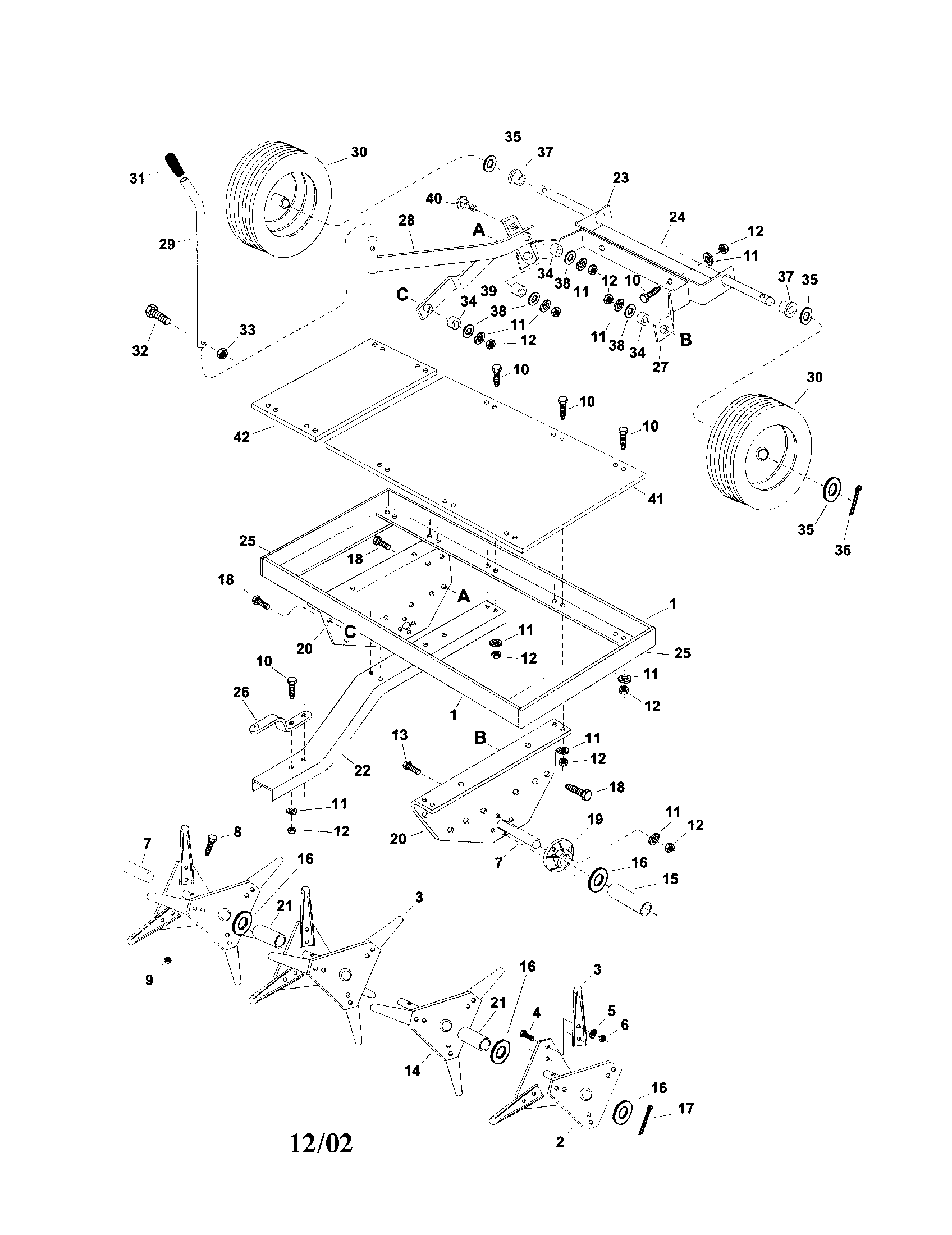 48" lawn aerator