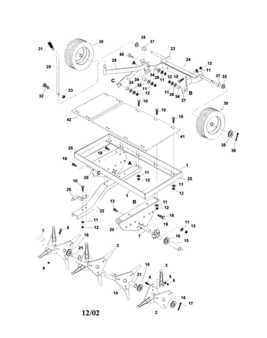 48" lawn aerator