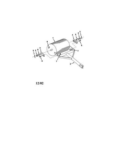 H.d. lawn roller (18" x 48")