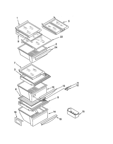 Refrigerator shelves