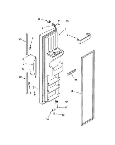 Freezer door
