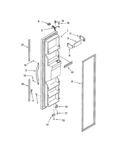 Freezer door