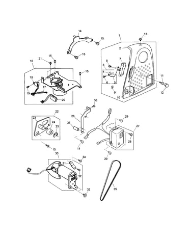 Belt cover unit/cap