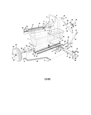 175 lb. drop spreader