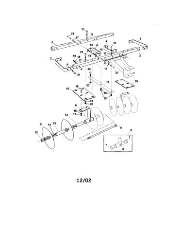 Disk cultivator (new hitch)