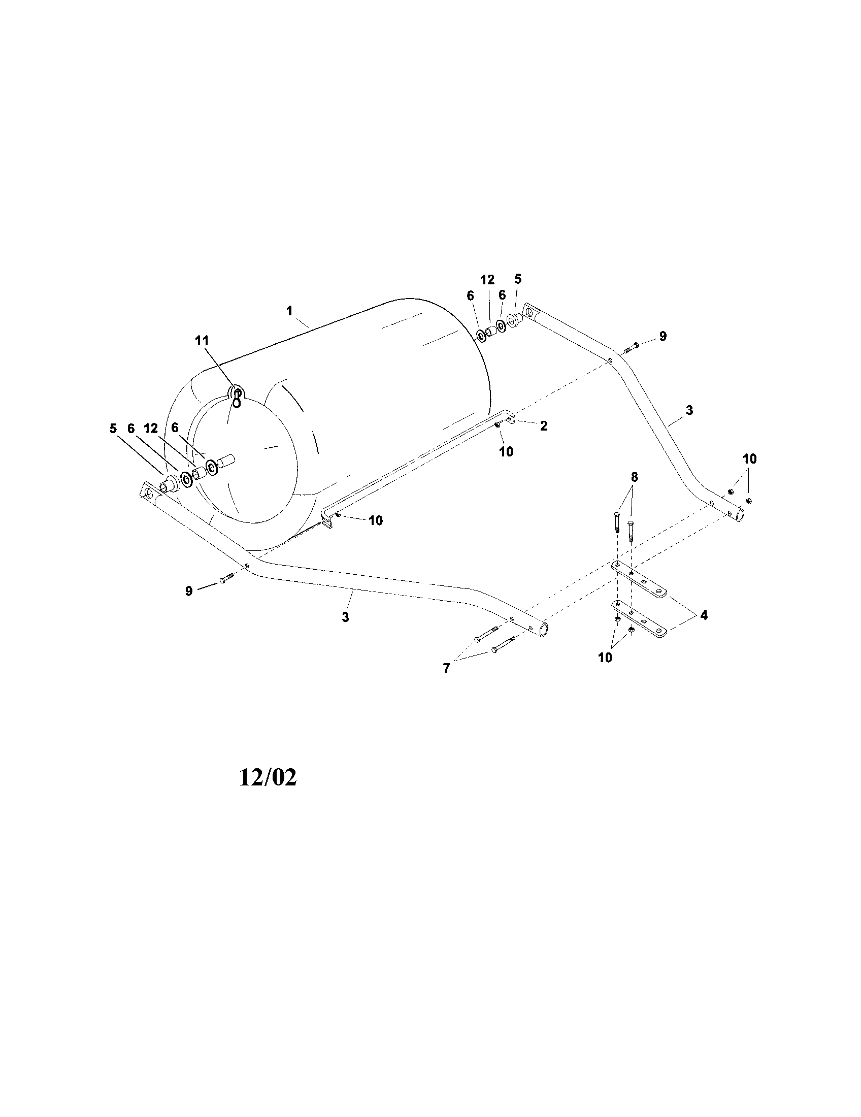 Poly lawn roller