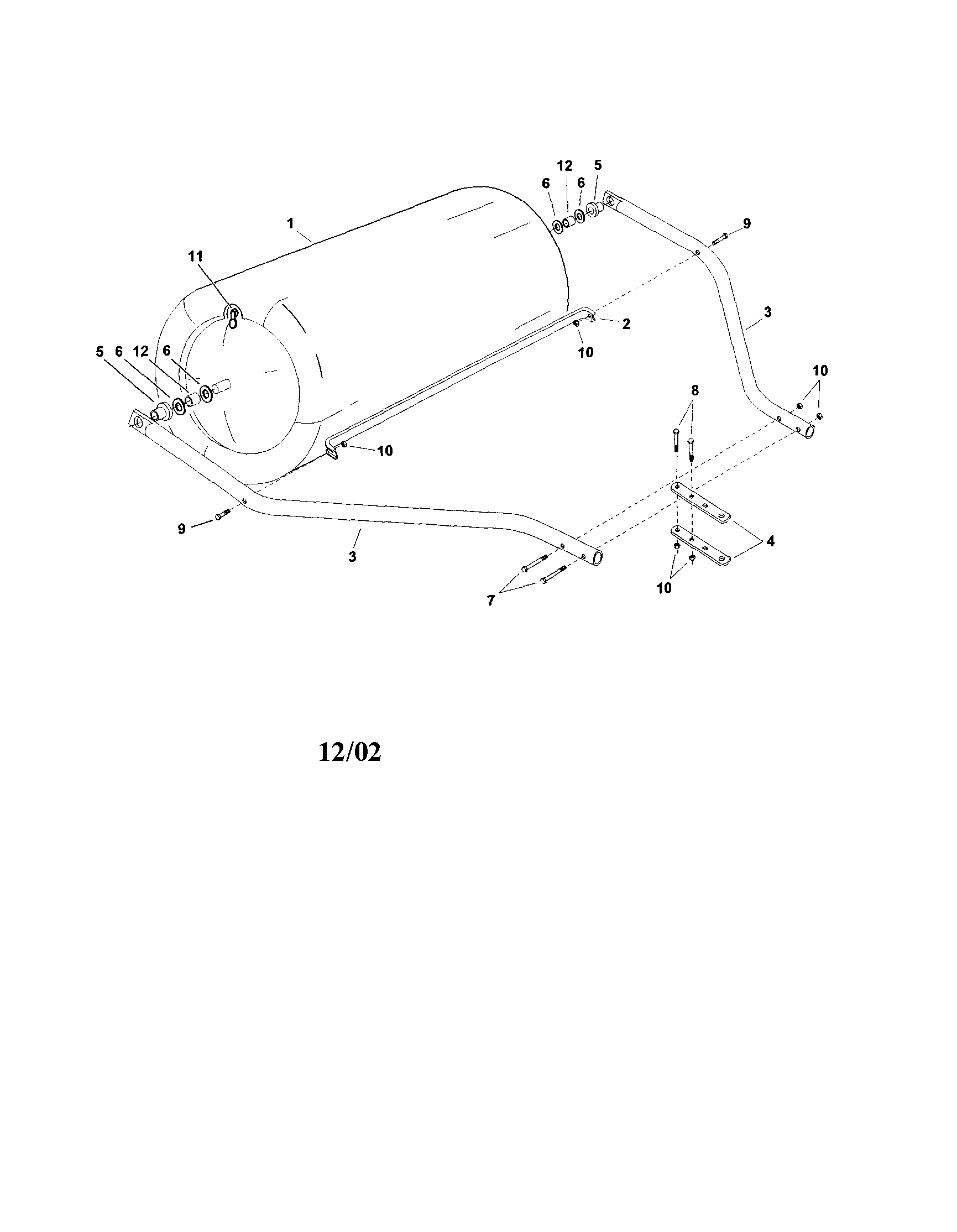 Poly lawn roller