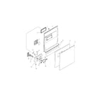 Bosch SHU5317UC/12 door assembly diagram