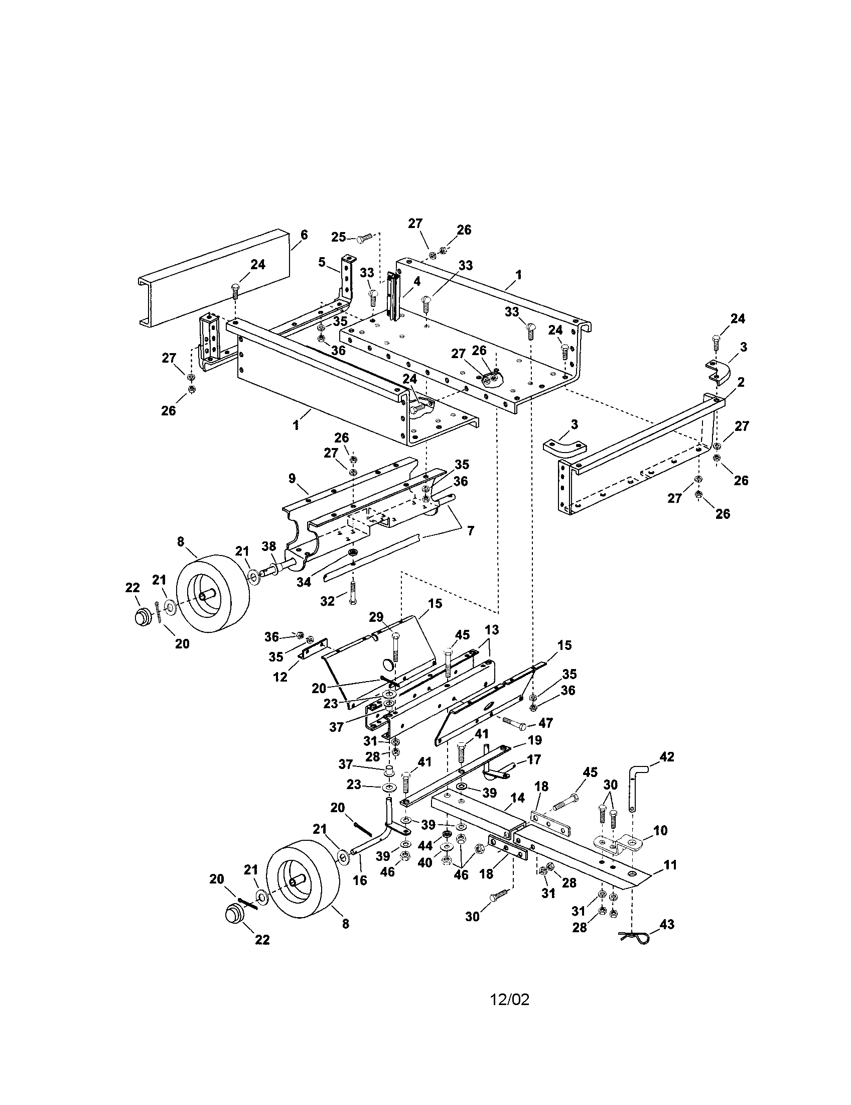 4 wheel cart