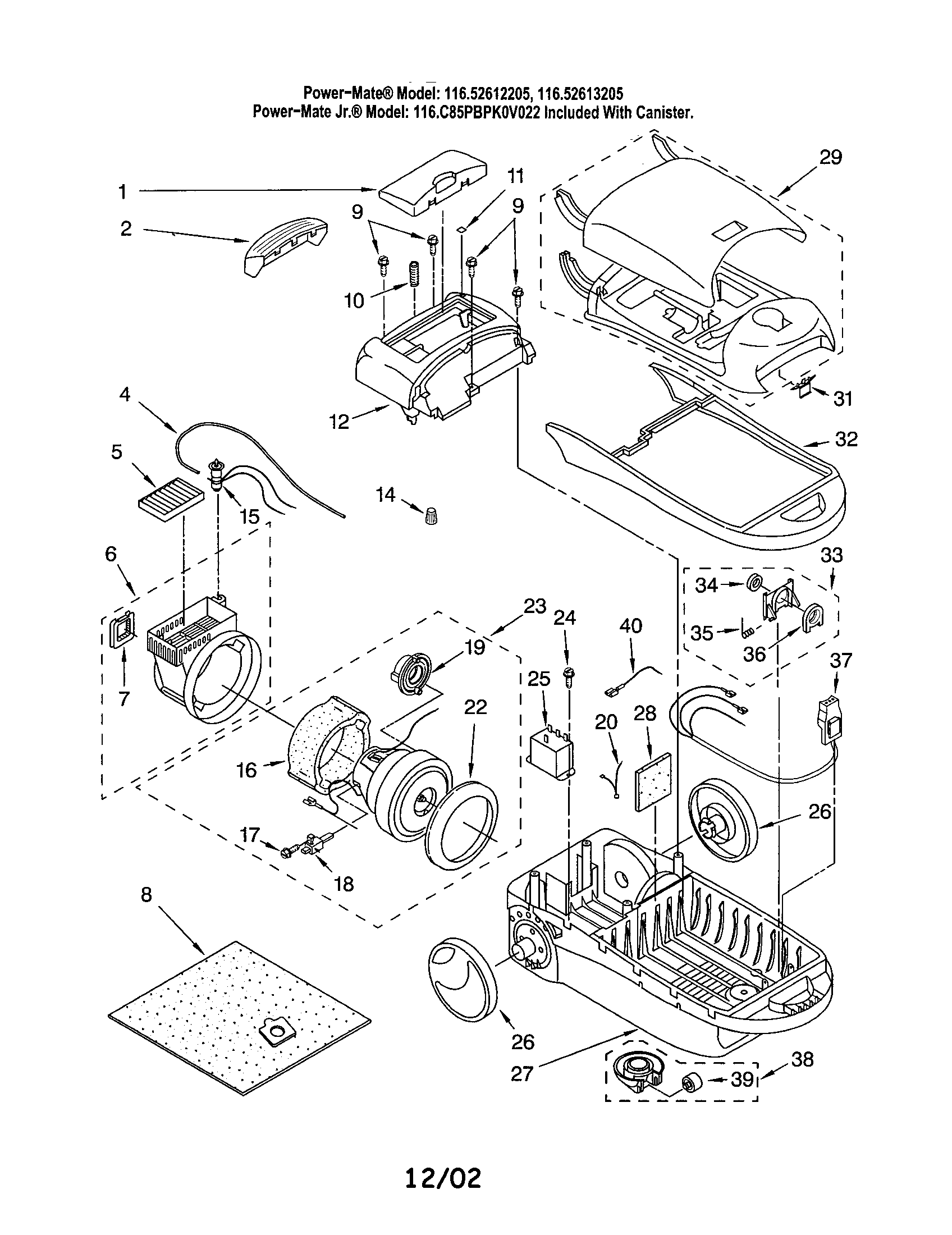 BASE/BODY/DUST BOX