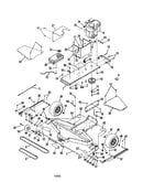 Mower deck/engine/gas tank