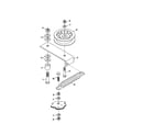 Agri-Fab 45-0305 idler arm bracket and pulley diagram