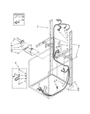 Dryer support/washer harness