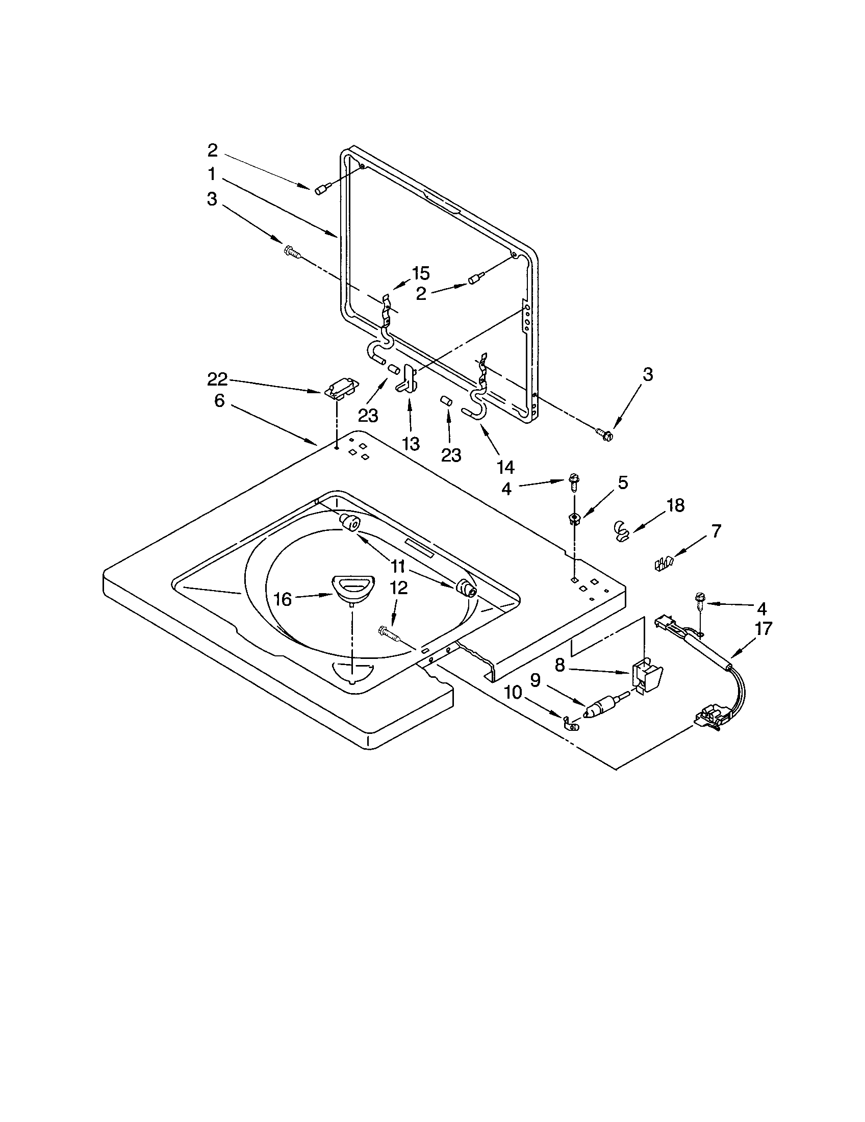 WASHER TOP AND LID