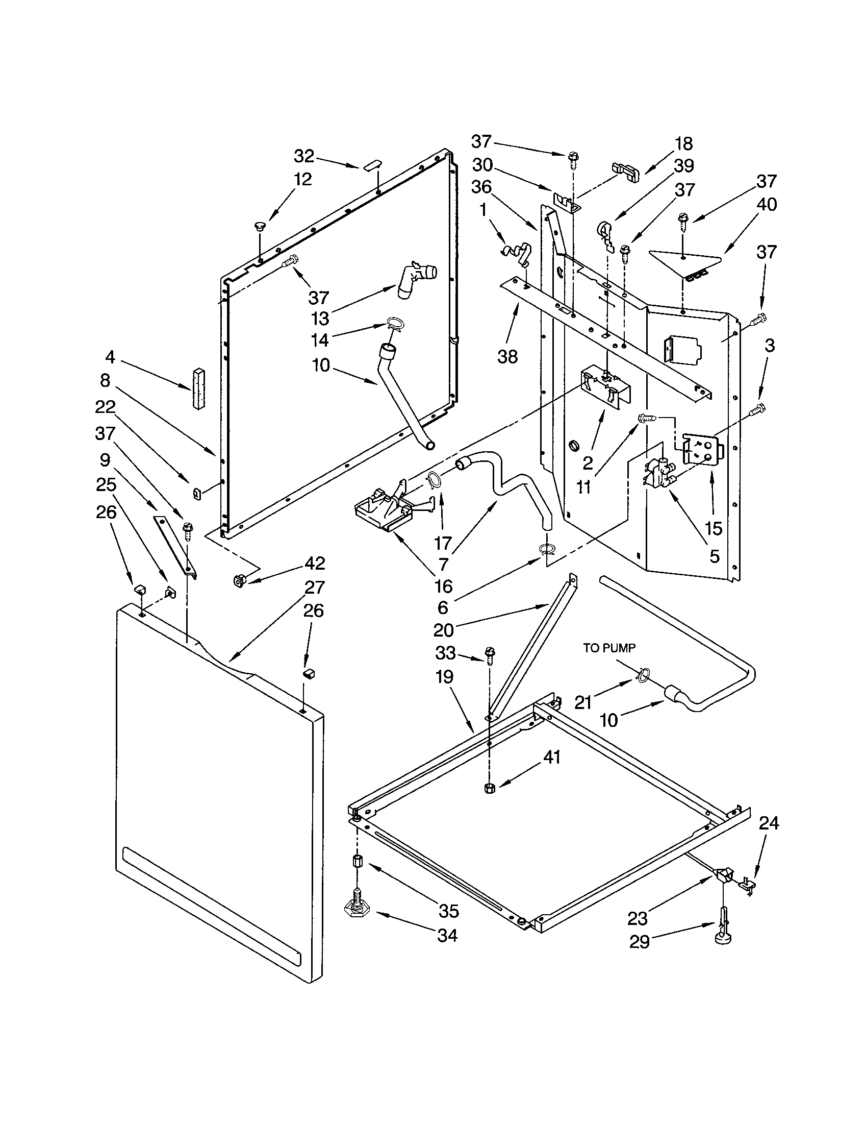 Washer cabinet