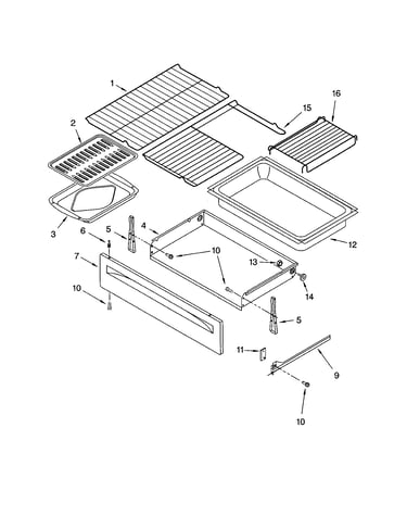 Drawer and broiler