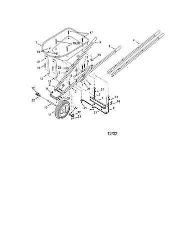 5.0 cu. ft. h.d wheelbarrow