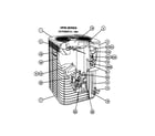 Lennox HP29-048-1P panels/legs/cover diagram