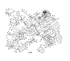Agri-Fab 45-03081 engine/tine shield/tine & hub diagram