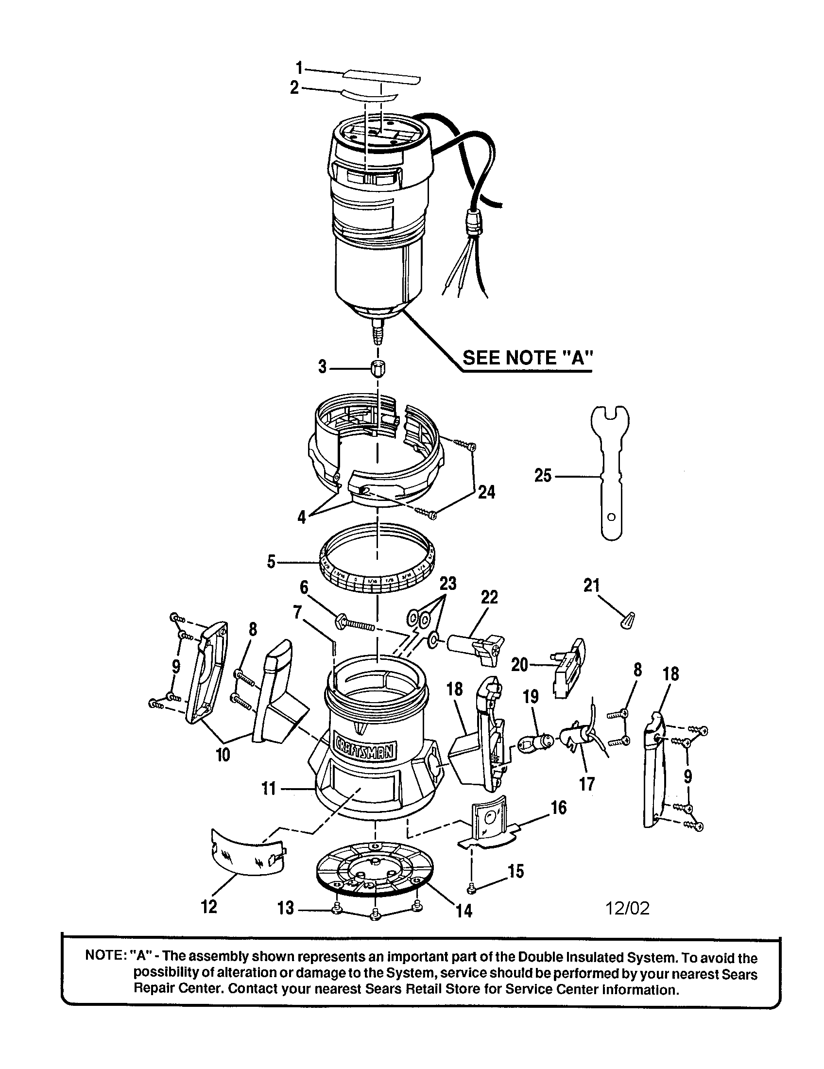 Handle/base