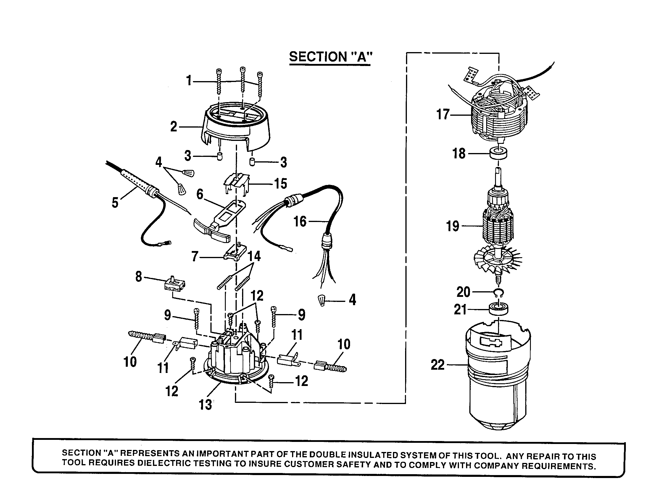 Motor housing/motor