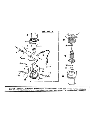 Motor housing/motor