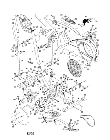Cycle frame/pedel/console