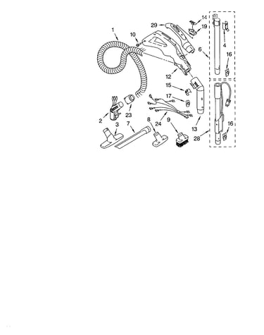 Hose and attachment