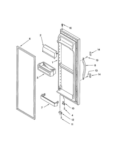 Refrigerator door