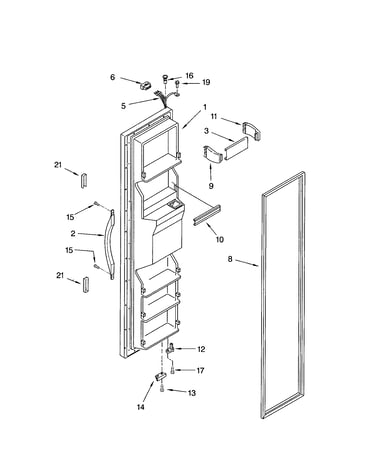 Freezer door