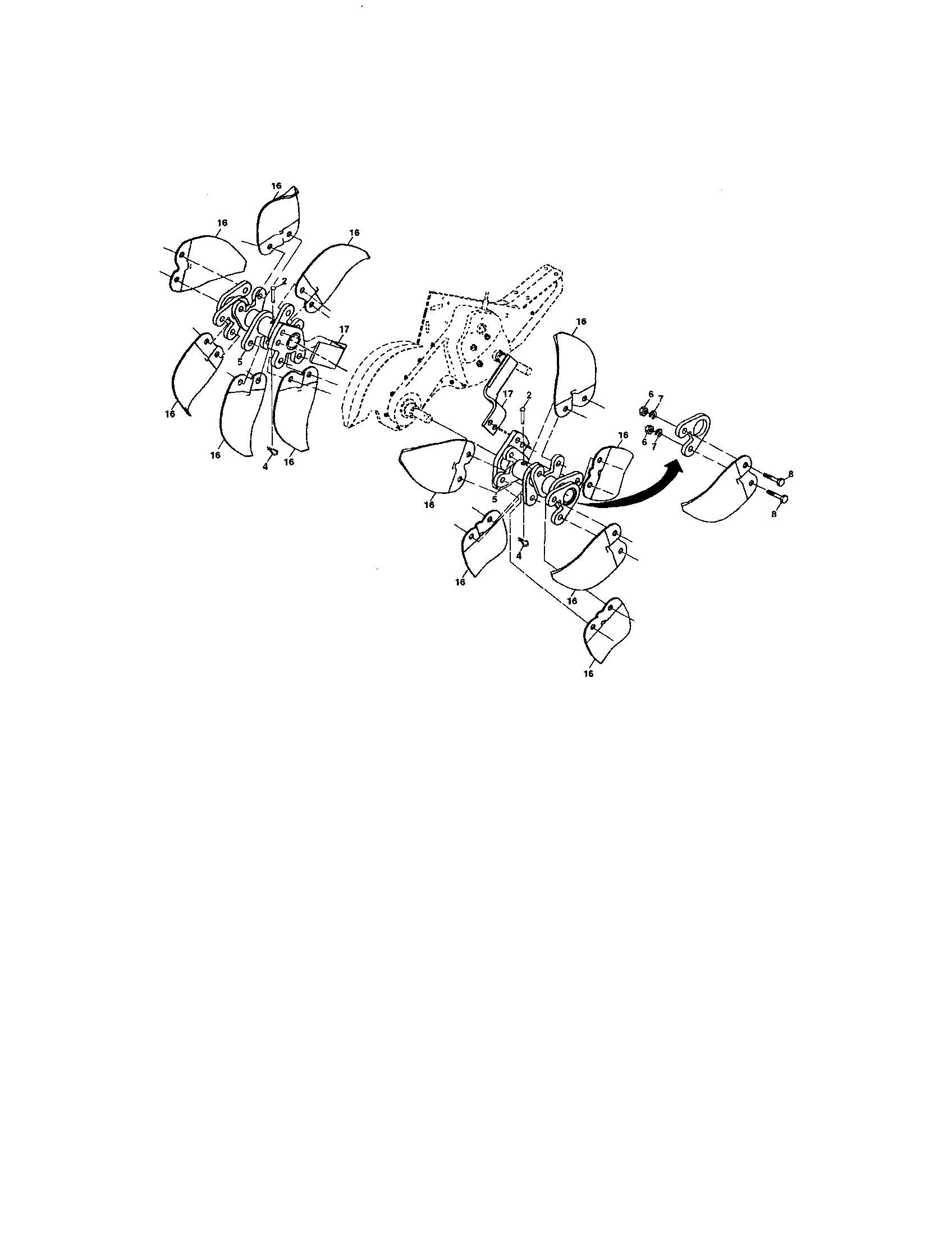 Tine assembly