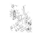 Kenmore 11632213200 dust compartment and motor diagram