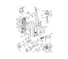 Kenmore 11632728200 dust compartment and motor diagram