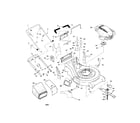 Craftsman 917377680 engine/handle/housing/bag diagram