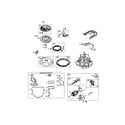 Craftsman 917272860 short block/flywheel/starter-rewind diagram