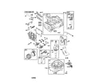 Briggs & Stratton 123K02-0266-E1 cylinder/crankshaft diagram