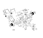 Craftsman 917378360 engine/housing/handles diagram