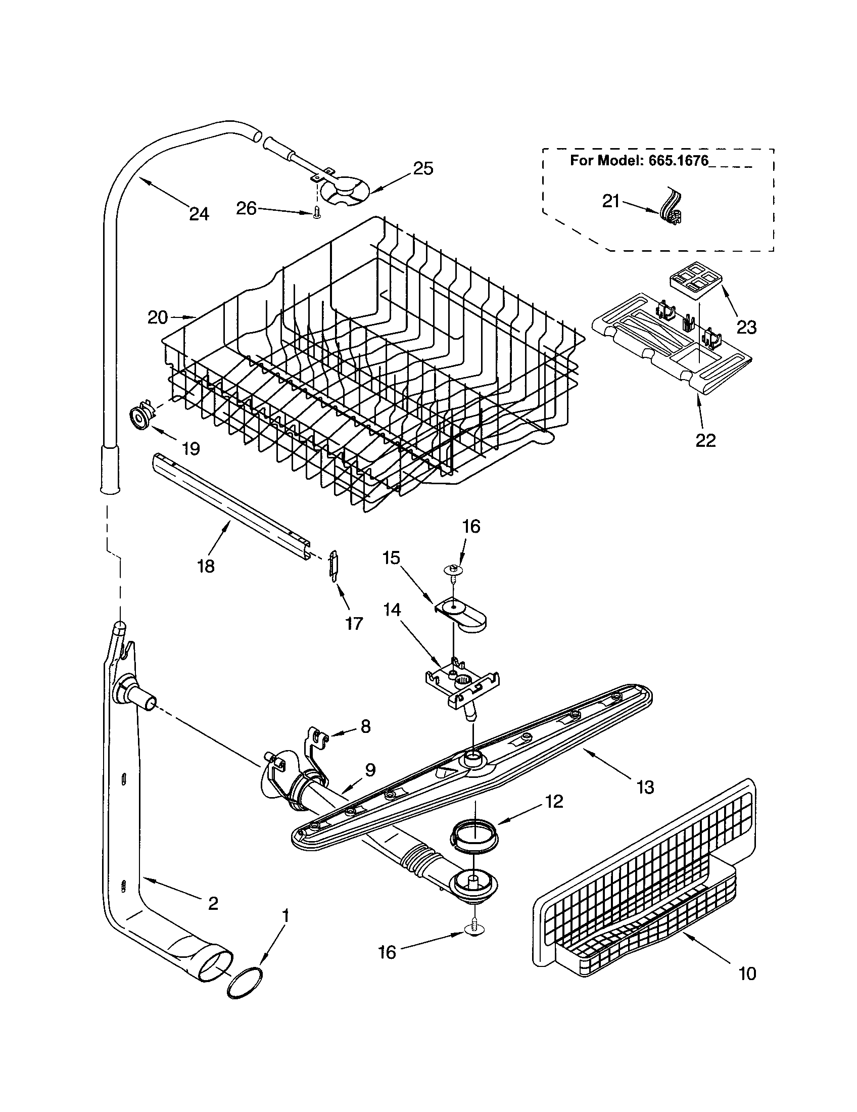 UPPER DISHRACK AND WATER