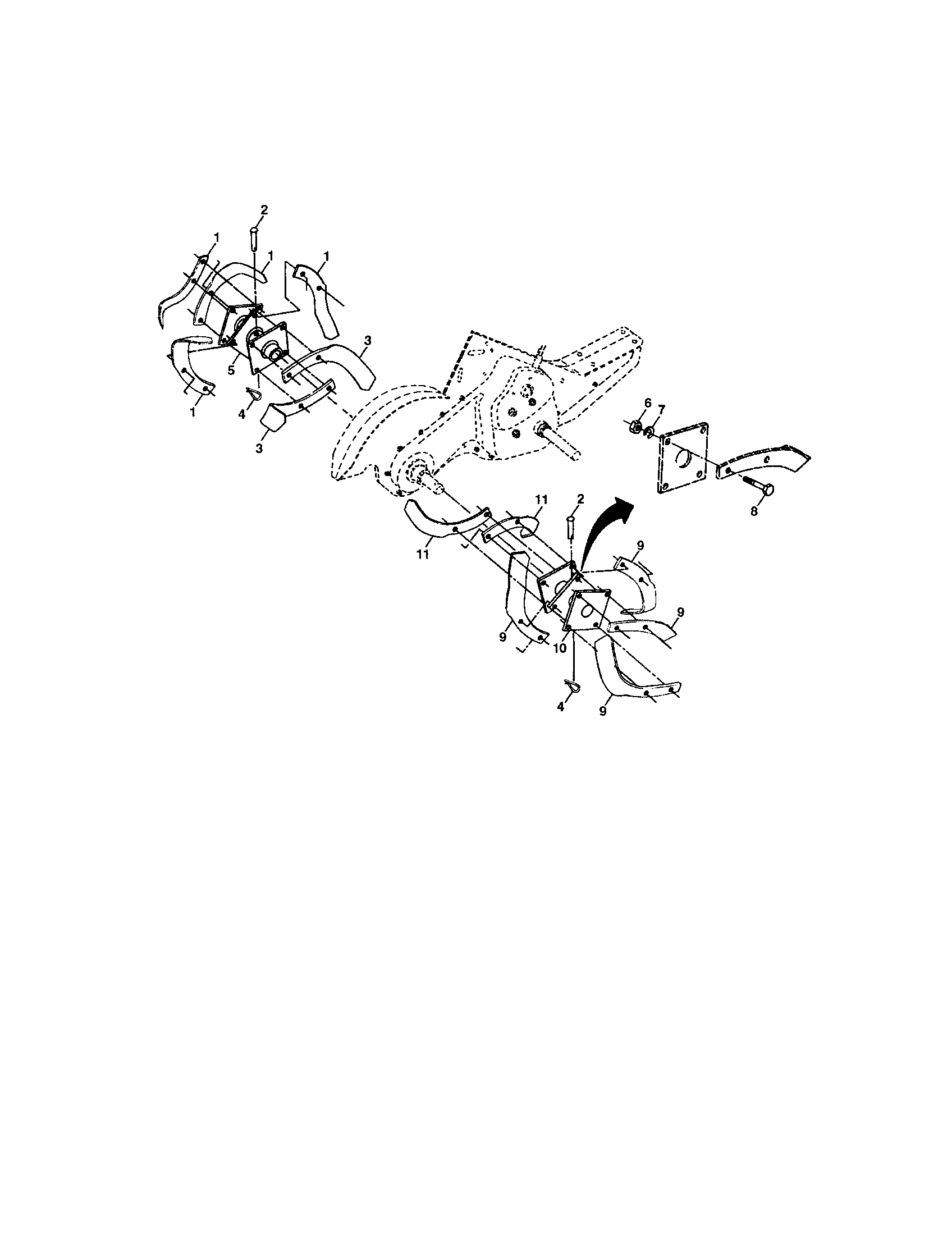 Tine assembly