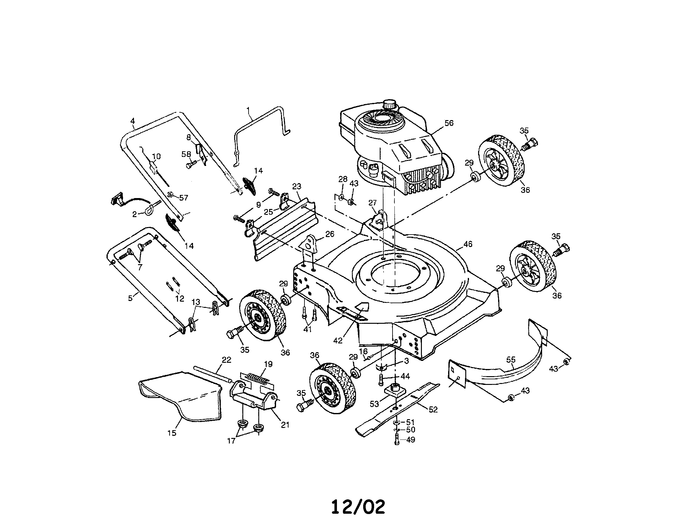Engine/housing/handle