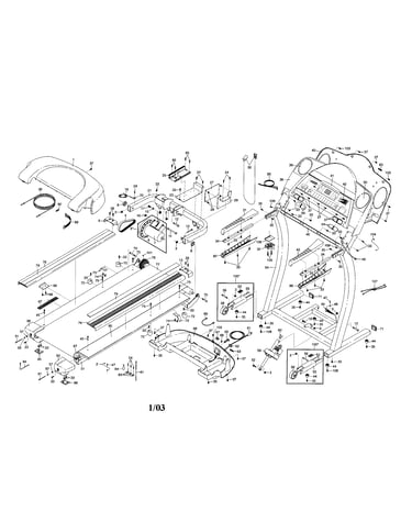 Motor/hood/console/walking belt