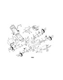 Engine/handle/housing/wheels/bag
