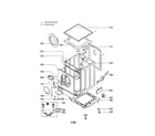 LG WD-3274RHD cabinet assembly diagram
