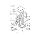 LG WD-3243RHD cabinet assembly diagram