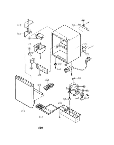Compact refrigerator