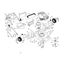 Craftsman 917378641 engine/handle/housing diagram