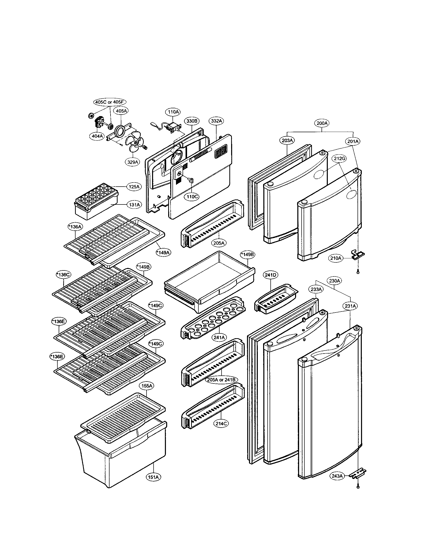 Door/shelves