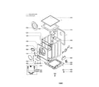 LG WD-3245RHD cabinet assembly diagram