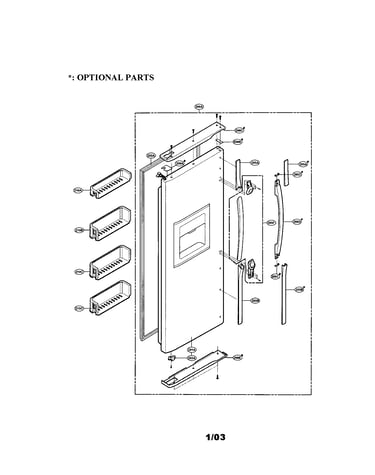 Freezer door