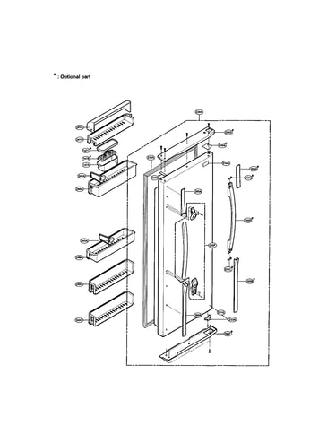 Refrigerator door